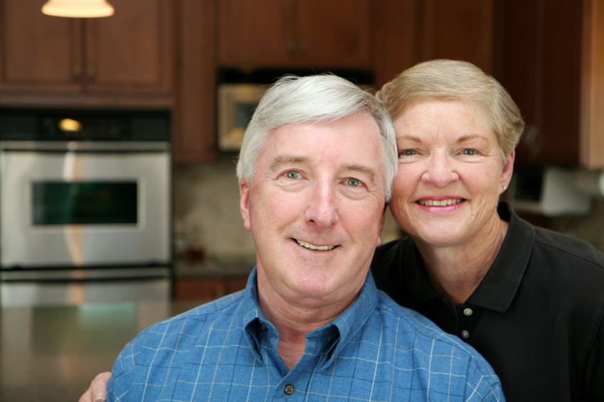 couple smiling