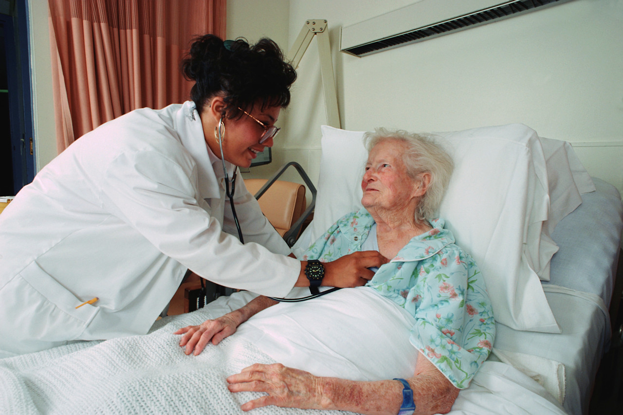Doctor Examining an Elderly Patient