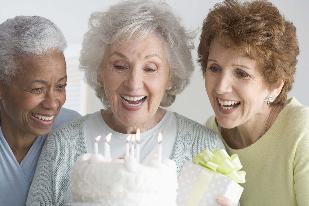Women Celebrating Birthday