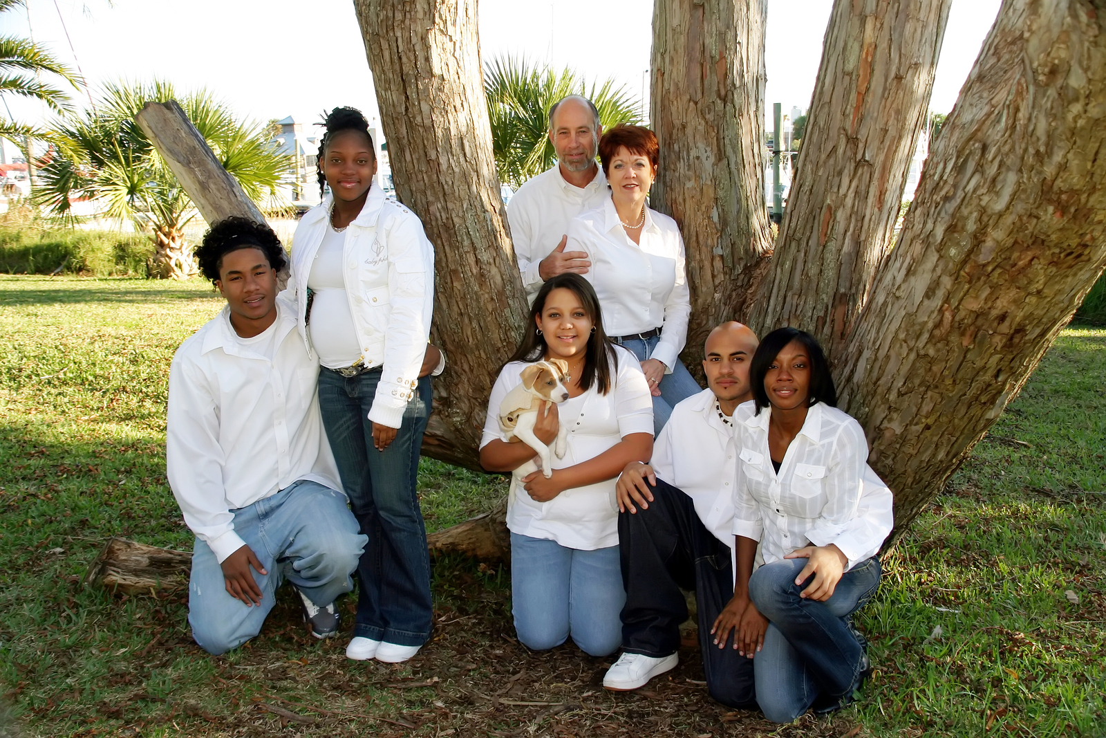 mixed raced family photo