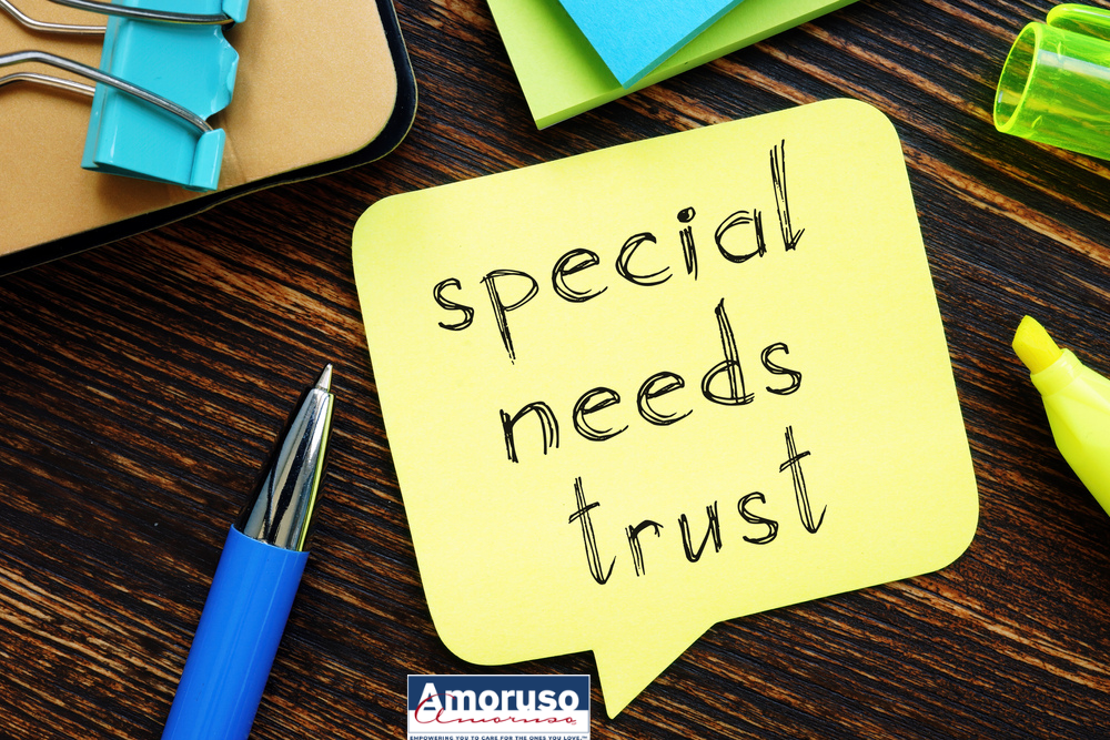 Special needs trust is shown on the photo using the text